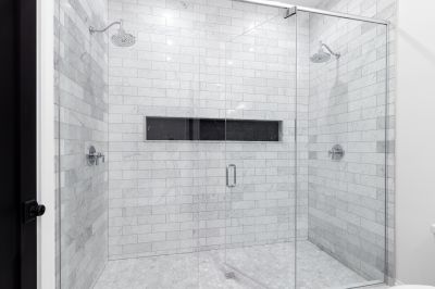 Textured Tile Shower Wall